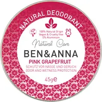 Ben & Anna Cremă deodoranta naturală Pink Grapefruit, 45 g