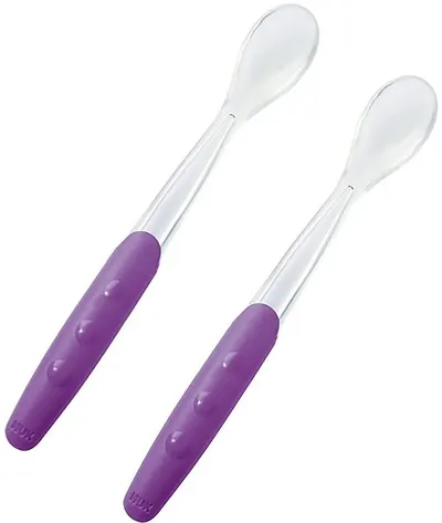 Linguri din silicon Nuk, 2 buc, mov