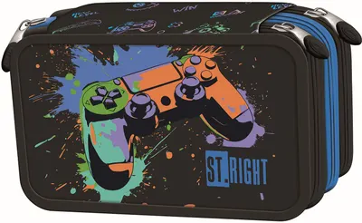 Neceser cu accesorii St. Right Game Controller Splash - 3 fermoare