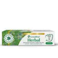 GennaDent Herbal - Pastă de Dinți cu Argilă și Aloe Vera, 80ml | Vivanatura