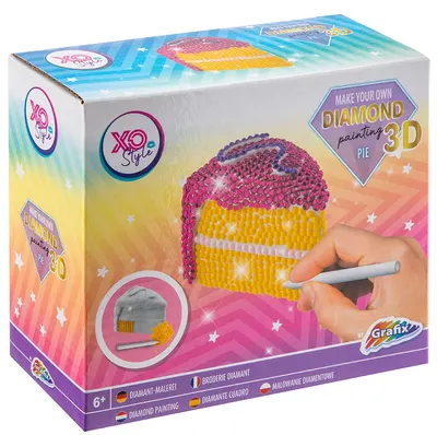 Set creativ Grafix - Pictură cu mărgele 3D, Pai