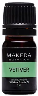 Makeda Botanics Ulei esențial de vetiver, grad terapeutic, 5 ml