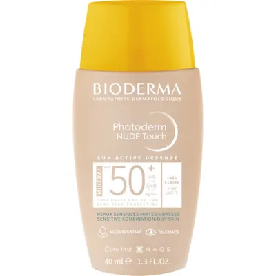Nude Touch foarte deschis SPF50+ Photoderm, 40 ml, Bioderma