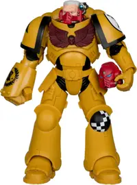 Figurină de acțiune McFarlane Games: Warhammer 40K - Intercessor Sergeant (Imperial Fist) (Gold Label), 18 cm