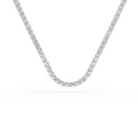 Colier tennis din aur alb cu diamante de 1.9ct