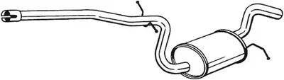 Toba esapament mijloc SKODA OCTAVIA II; VW GOLF V, JETTA III 1.6 1.6ALK 1.6LPG intre 2004-2013