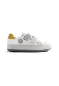 Pantofi sport de piele si piele intoarsa cu talpa flexibila Onekama - Alb - Alb