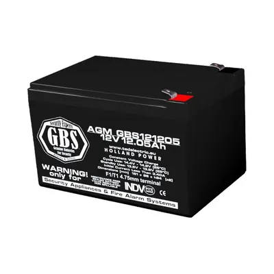 Acumulator stationar AGM VRLA 12V 12.05Ah F1 GBS121205