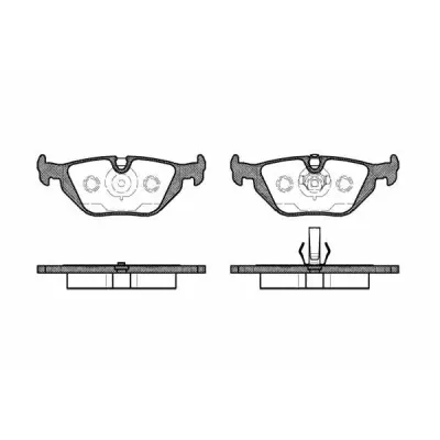 Set placute frana, frana disc REMSA 0265.50