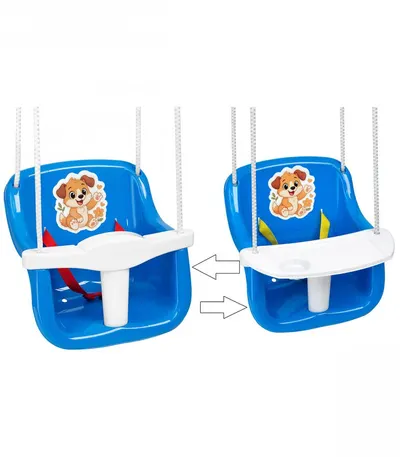 Leagan 2 in 1 cu masuta pentru copii 36 x 32 x 40 cm