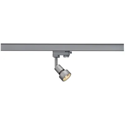 Iluminat decorativ pe sina, PURI TRACK Melodii GU10, QPAR51 gri, gri-argintiu, max. 50W, inclusiv. adaptor 3 faze