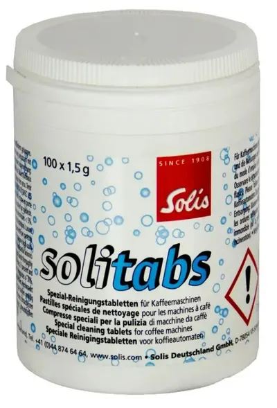 Tablete pentru aparate de cafea Solis - Solitabs 100 buc, albe