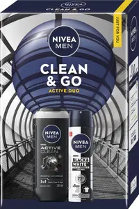 Nivea Men Set cadou Clean & Go, 2 piese