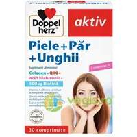 Piele + Par + Unghii cu Colagen+Q10+Acid Hialuronic+500µg Biotina 30cpr