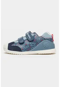 Pantofi sport cu model si banda velcro dubla - Albastru inchis