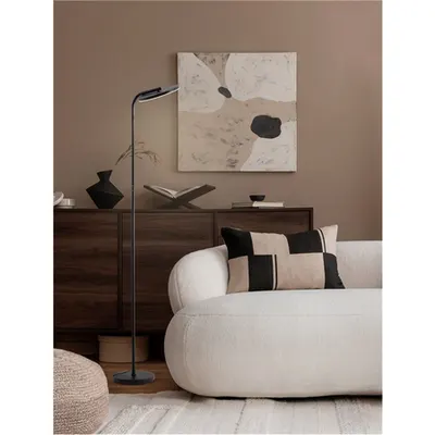 Lampa podea SINKRO Nisipiu Negru Otel & Acrylic LED 30 Wat 110-240Volt 2294Lm 3000K IP20 Intrerupator On/Off