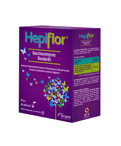 Hepiflor Saccharomyces B. , 10 plicuri, Terapia