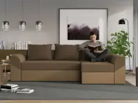 Coltar Extensibil Cali Stofa Maro / Piele Cappuccino