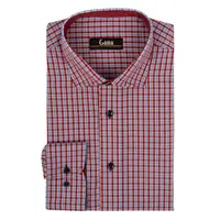 Camasa barbati 24-1924 Slim Fit, bordo/albastru carouri, Gama | marimea 41/42