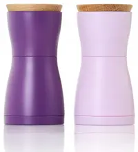 Set de râșnițe pentru sare și piper AdHoc - Twin, 13 cm, mov