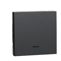 Intrerupator, New Unica, mecanism, 1-pole 1-way, 32A, 2 module, screw terminals, vopsit, IP4X, antracit