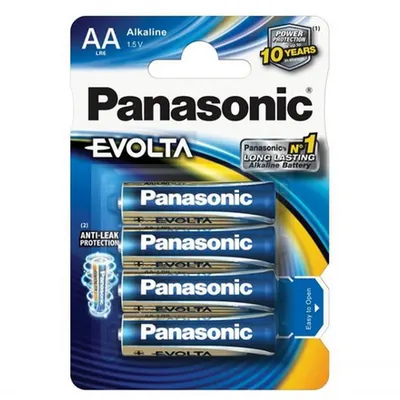 Baterii AA R6, blister 4 Buc. Panasonic EVOLTA