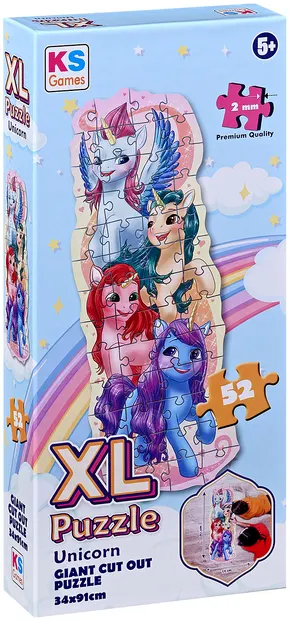 Puzzle KS Games din 52 XXL piese - Unicorni