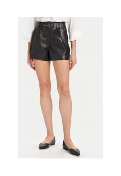 Pantaloni scurti - negru - 100% imitatie de piele