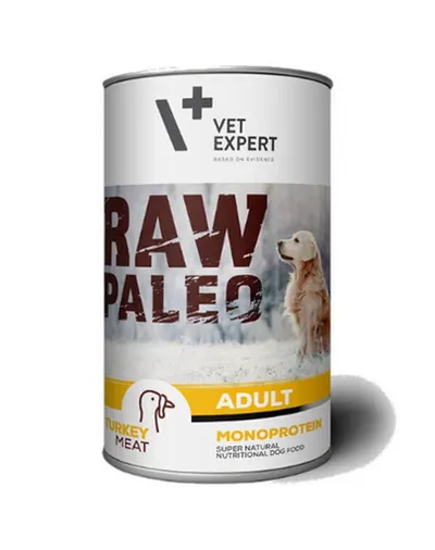 VETEXPERT RAW PALEO Adult cu carne de curcan 400 g