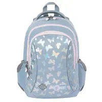 Ghiozdan cu 3 compartimente, St Majewski, St.Right Silver Butterflies, 39 cm