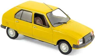 Model de colecție Norev Modern: Mașini - Citroen Visa Club (1979) (Mimosa Yellow)