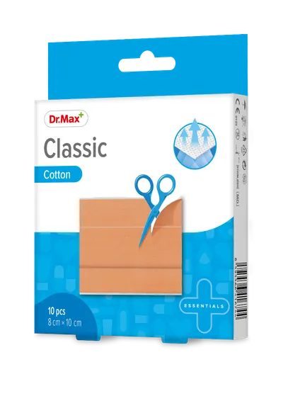 Dr. Max Plasturi clasici sterili 8 x 10cm, 10 bucati
