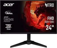 Monitor gaming Acer - Nitro QG241YP6bmipx, 23.8'', 144Hz, 1ms, FreeSync