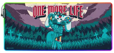 Mouse pad pentru gaming Erik - One More Life, XXL, moale