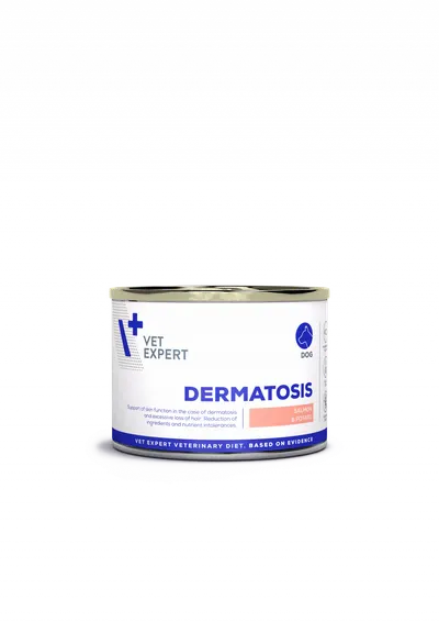 Hrana umeda pentru caini cu afectiuni dermatologice Vet Expert Dermatosis Dog, 200 g