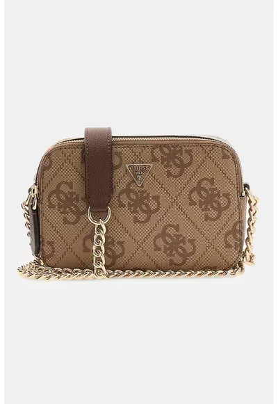 Geanta crossbody cu monograma Noelle - Maro camel