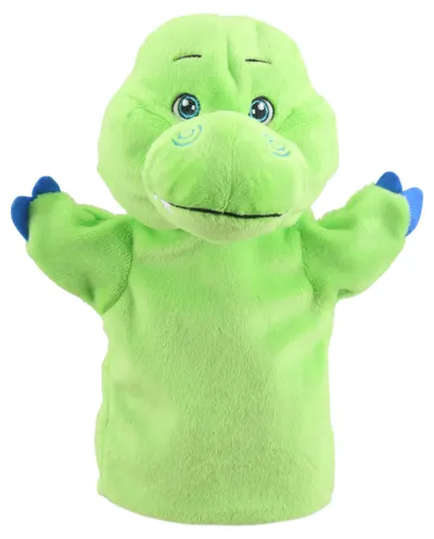 Păpușă de teatru The Puppet Company - Tyrannosaurus, 25 cm, verde