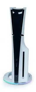 Suport vertical cu hub Nacon - RGB, PS5 Slim, albastru