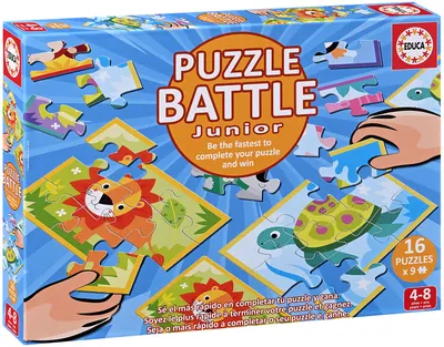 Duel puzzle Educa din 16 x 9 piese - Animale
