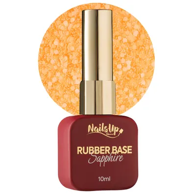 Rubber base NAILSUP Sapphire Flakes 022 10 ml