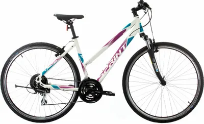 Bicicletă de damă cu viteze SPRINT - Sintero Lady, 28'', 480 mm, alb