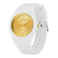 Ceas Copii Sanda 6186 Alb-Auriu - Design Sport, Analog, Rezistent la Apă 5ATM