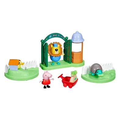 Set de joaca Peppa Pig si Mr Lion O zi la Zoo