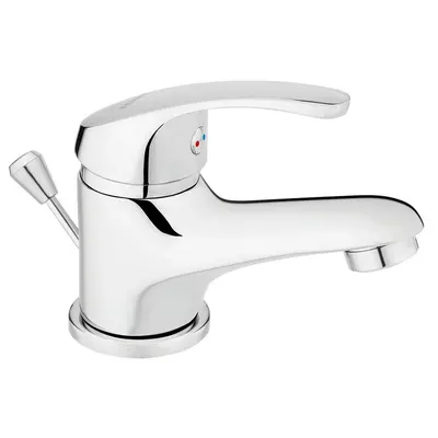 Baterie lavoar baie crom cu ventil Ferro, Basic