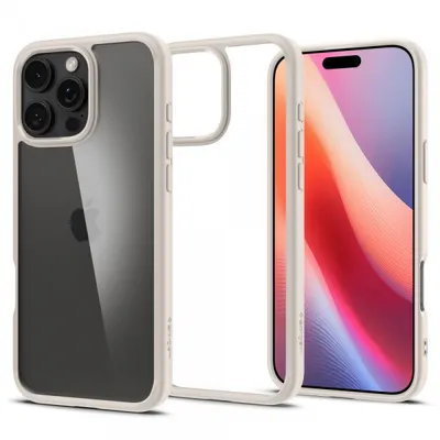 Husa pentru Apple iPhone 16 Pro, Spigen, Ultra Hybrid, Bej ACS08127