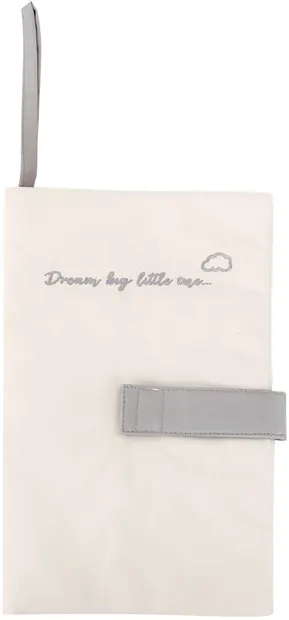Geantă pentru scutece cu broderie KikkaBoo Dream Big - Bej
