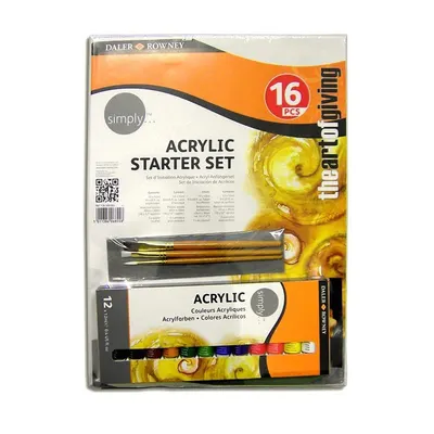 Set acrilic Starter Simply Daler Rowney