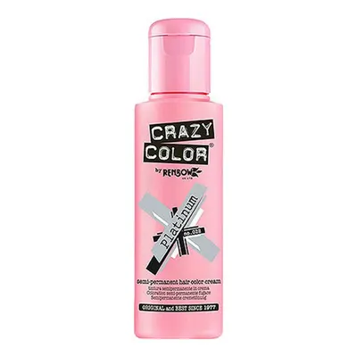 Vopsea semi-permanentă păr Crazy Color Platinium, 100 ml