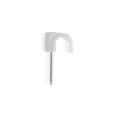 CELO Cable clip Plastigrap - alb RB-7