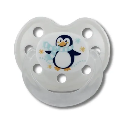 Suzetă din silicon pentru bebeluși Baby Nova - Pinguin